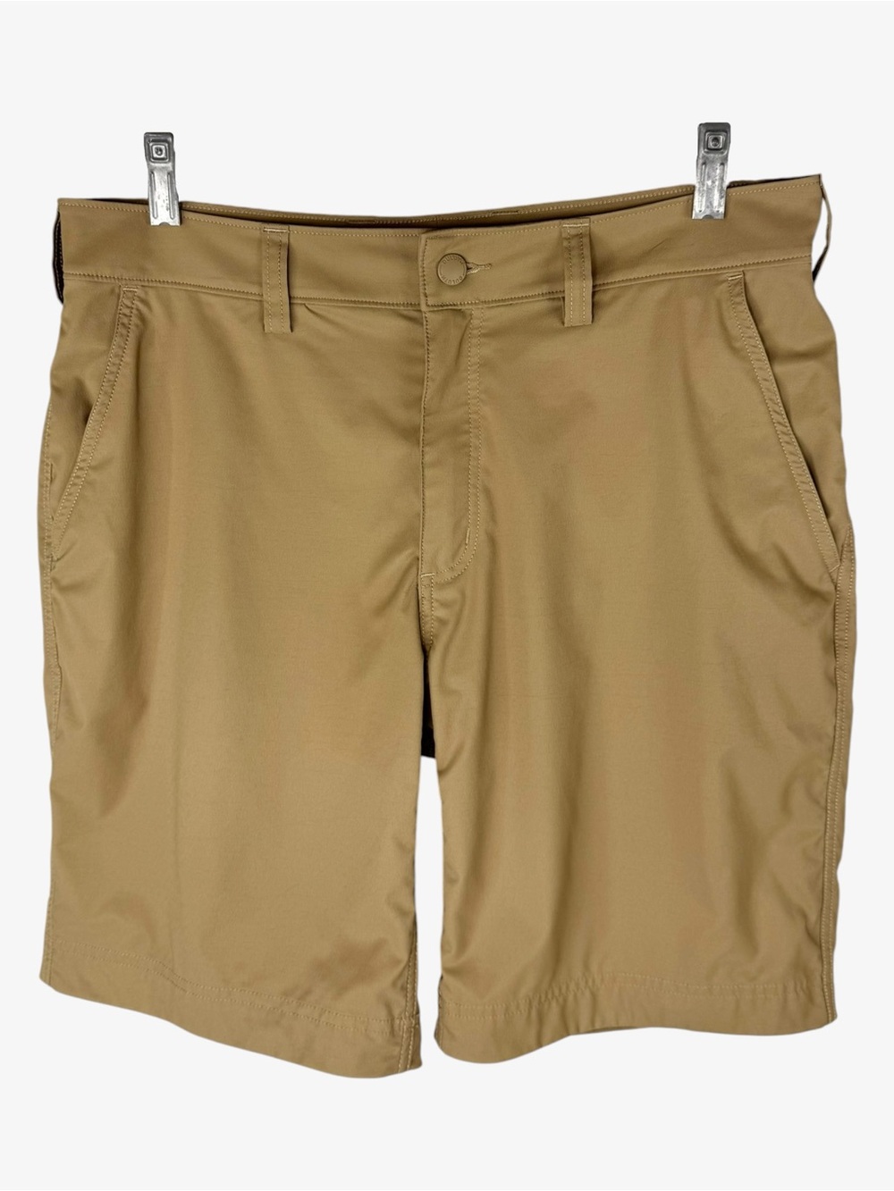 Duluth Trading Co Tan 9” Standard Fit Armachillo Chino Shorts 34 Performance